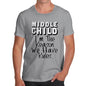 Men's Middle Child The Reason We Have Rules T-Shirt