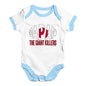 Funny Baby Clothes Japan Rugby The Giant Killers  Baby Unisex Baby Grow Bodysuit 18-24 Months White Blue Trim