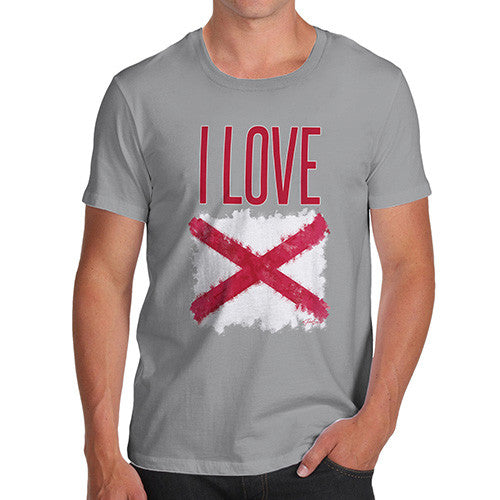 Men's I Love Northern Ireland St Patrick's Saltire T-Shirt