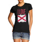 Women's I Love Northern Ireland St Patrick's Saltire T-Shirt