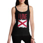 Women's I Love Northern Ireland St Patrick's Saltire Tank Top