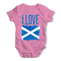 I Love Scotland Baby Grow Bodysuit