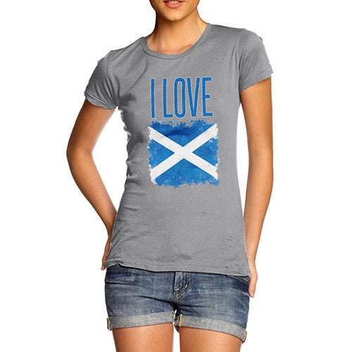 Women's I Love Scotland T-Shirt