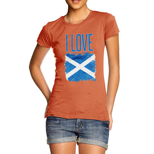 Women's I Love Scotland T-Shirt