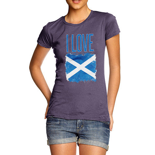 Women's I Love Scotland T-Shirt