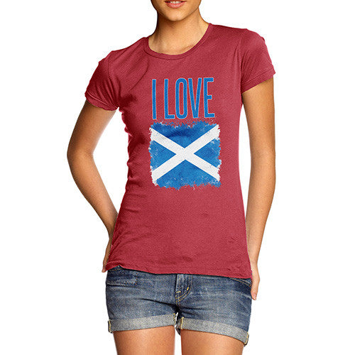 Women's I Love Scotland T-Shirt