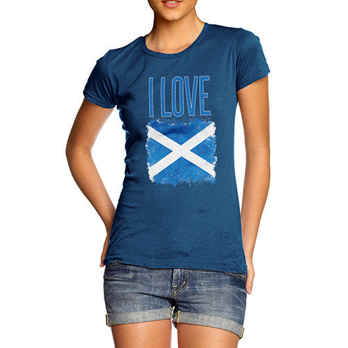 Women's I Love Scotland T-Shirt