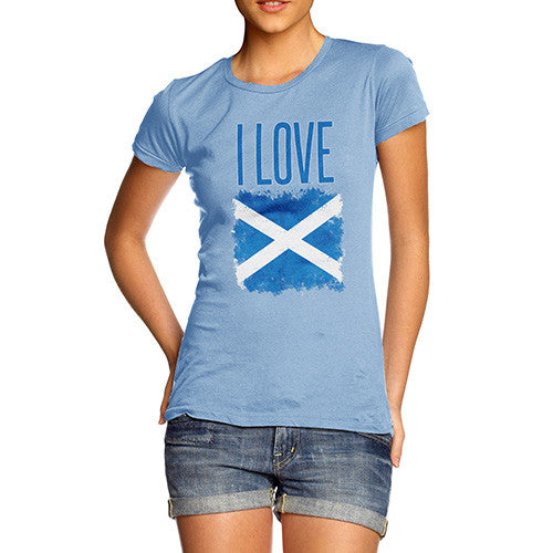 Women's I Love Scotland T-Shirt