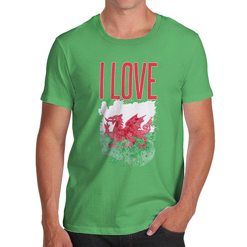 Men's I Love Wales T-Shirt