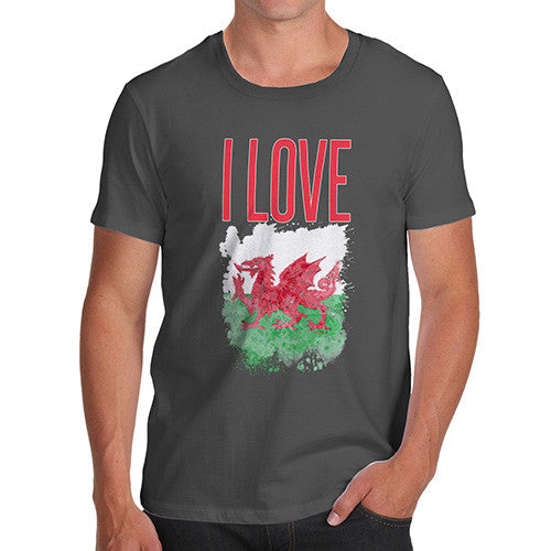 Men's I Love Wales T-Shirt