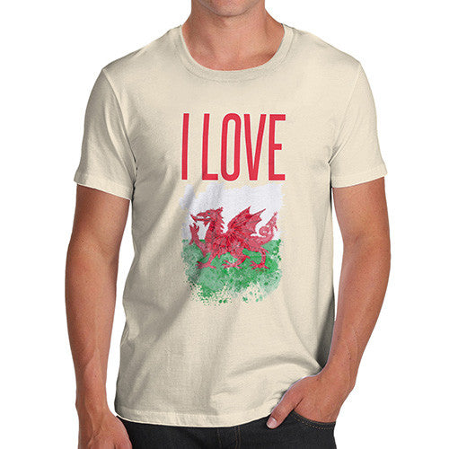 Men's I Love Wales T-Shirt