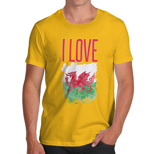 Men's I Love Wales T-Shirt