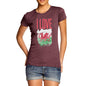 Women's I Love Wales T-Shirt