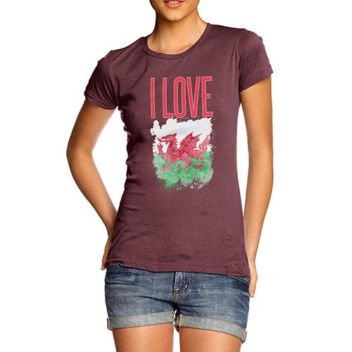 Women's I Love Wales T-Shirt