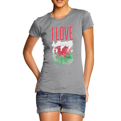 Women's I Love Wales T-Shirt