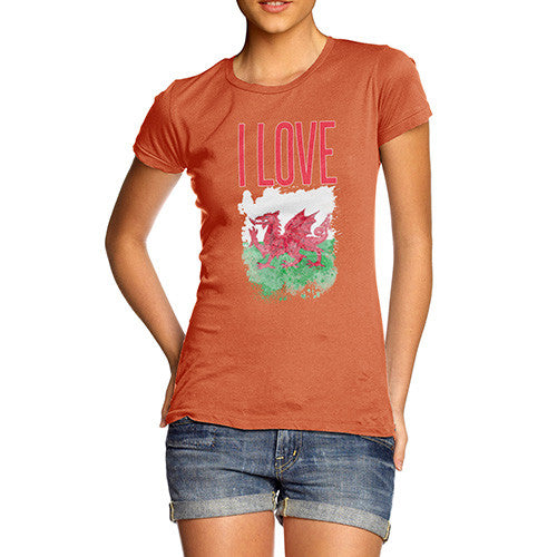 Women's I Love Wales T-Shirt