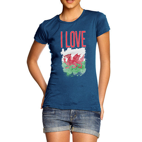 Women's I Love Wales T-Shirt