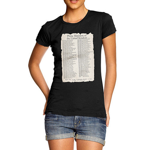 Women's Prime Ministers Of England Since 1721 T-Shirt