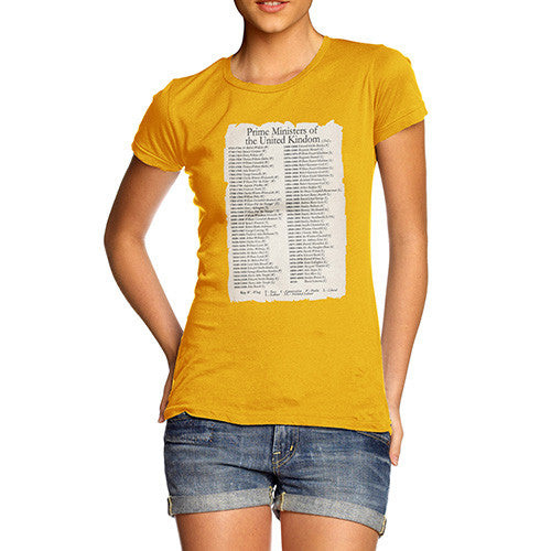 Women's Prime Ministers Of England Since 1721 T-Shirt