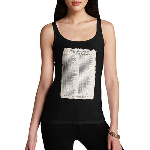 Women's Prime Ministers Of England Since 1721 Tank Top