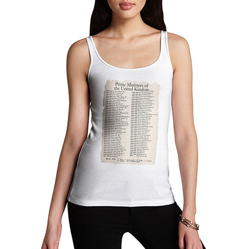 Women's Prime Ministers Of England Since 1721 Tank Top