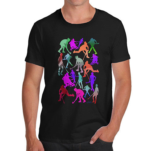 Men's Field Hockey Rainbow Silhouettes T-Shirt