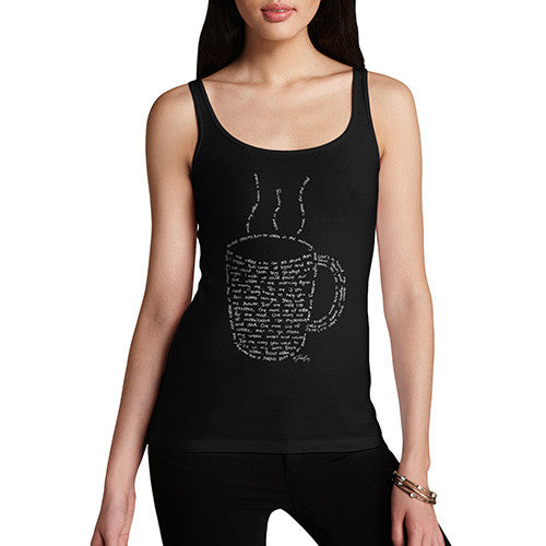 Women's Coffee Cup Quotes Tank Top