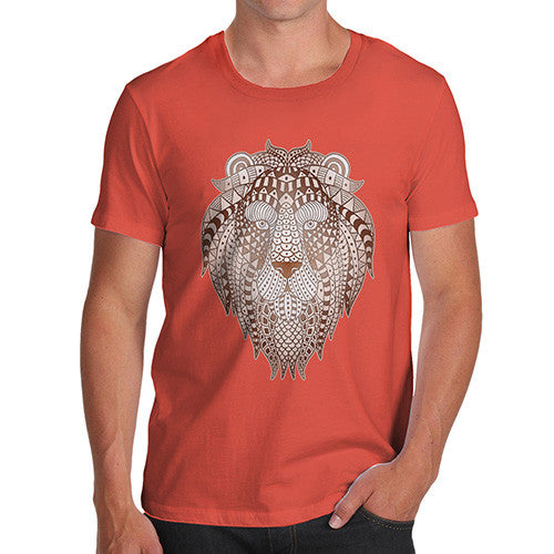 Men's Tribal Lion Head T-Shirt