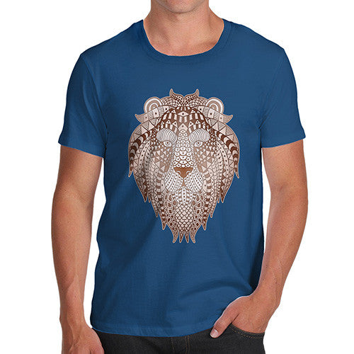 Men's Tribal Lion Head T-Shirt