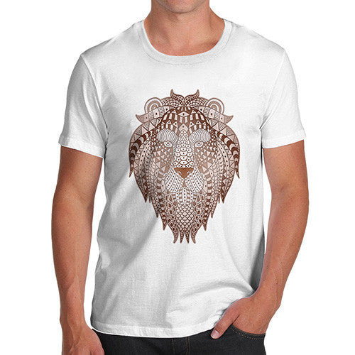 Men's Tribal Lion Head T-Shirt