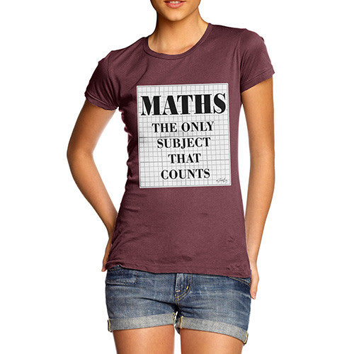 Women's Maths The Only Subject That Counts T-Shirt
