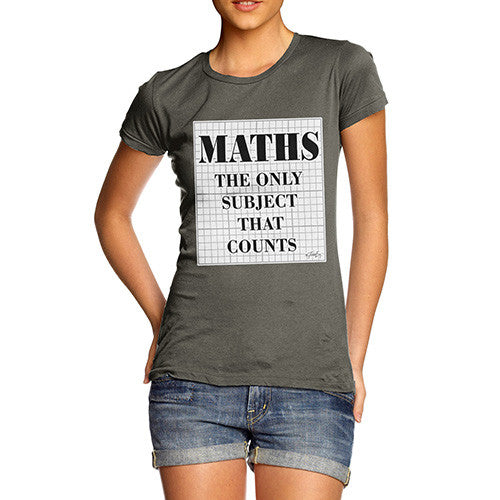 Women's Maths The Only Subject That Counts T-Shirt