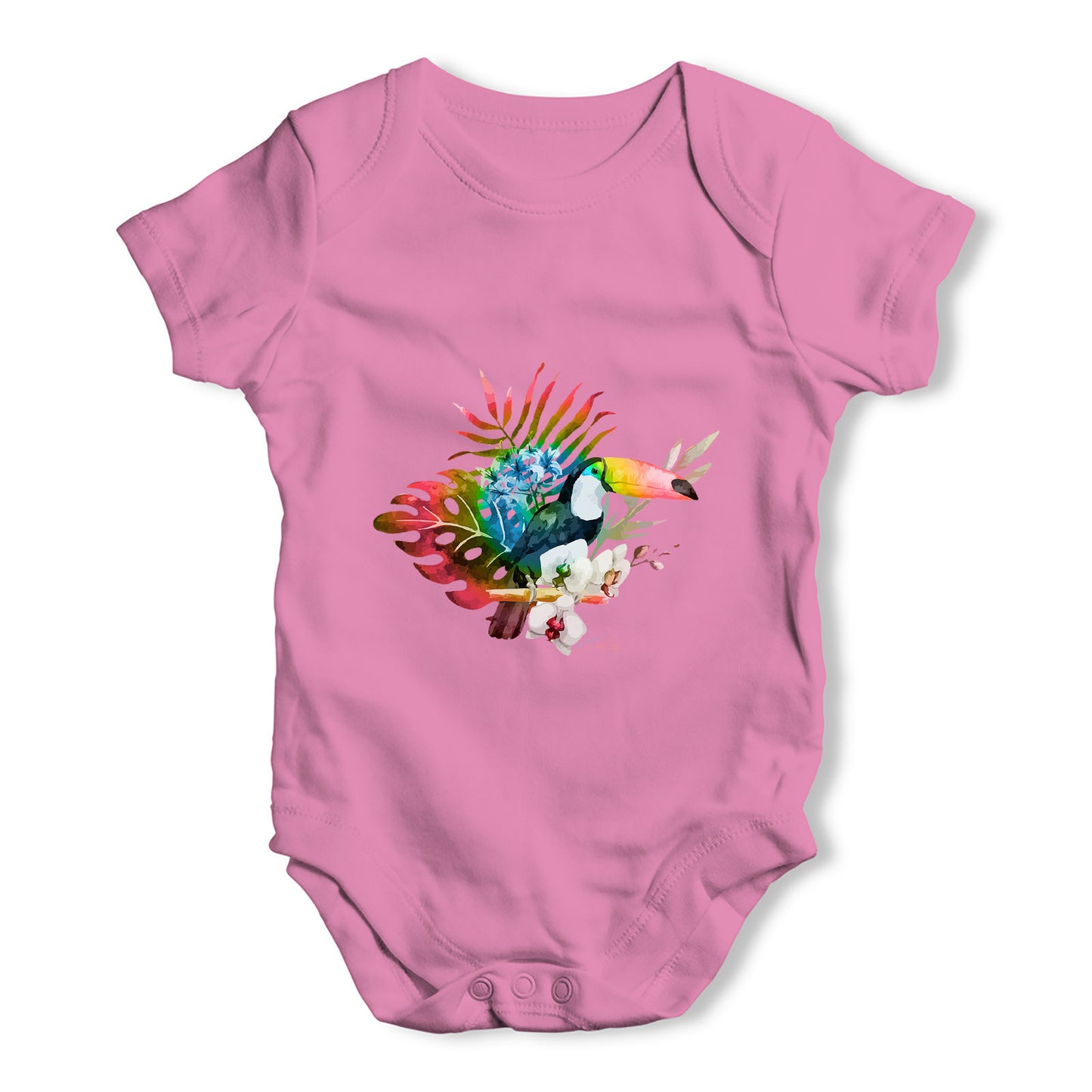 Toucan in The Wild Baby Grow Bodysuit