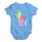 Rainbow Zebra Baby Grow Bodysuit