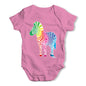 Rainbow Zebra Baby Grow Bodysuit