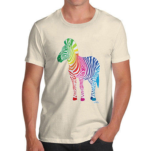 Men's Rainbow Zebra T-Shirt