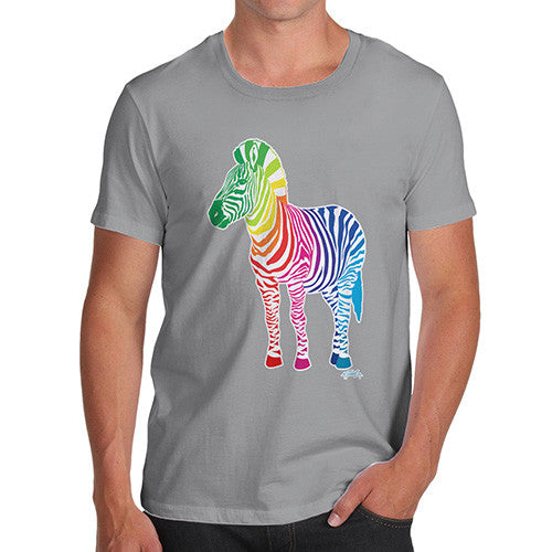 Men's Rainbow Zebra T-Shirt