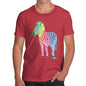 Men's Rainbow Zebra T-Shirt