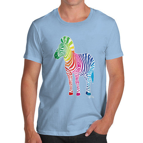 Men's Rainbow Zebra T-Shirt