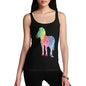 Women's Rainbow Zebra Tank Top