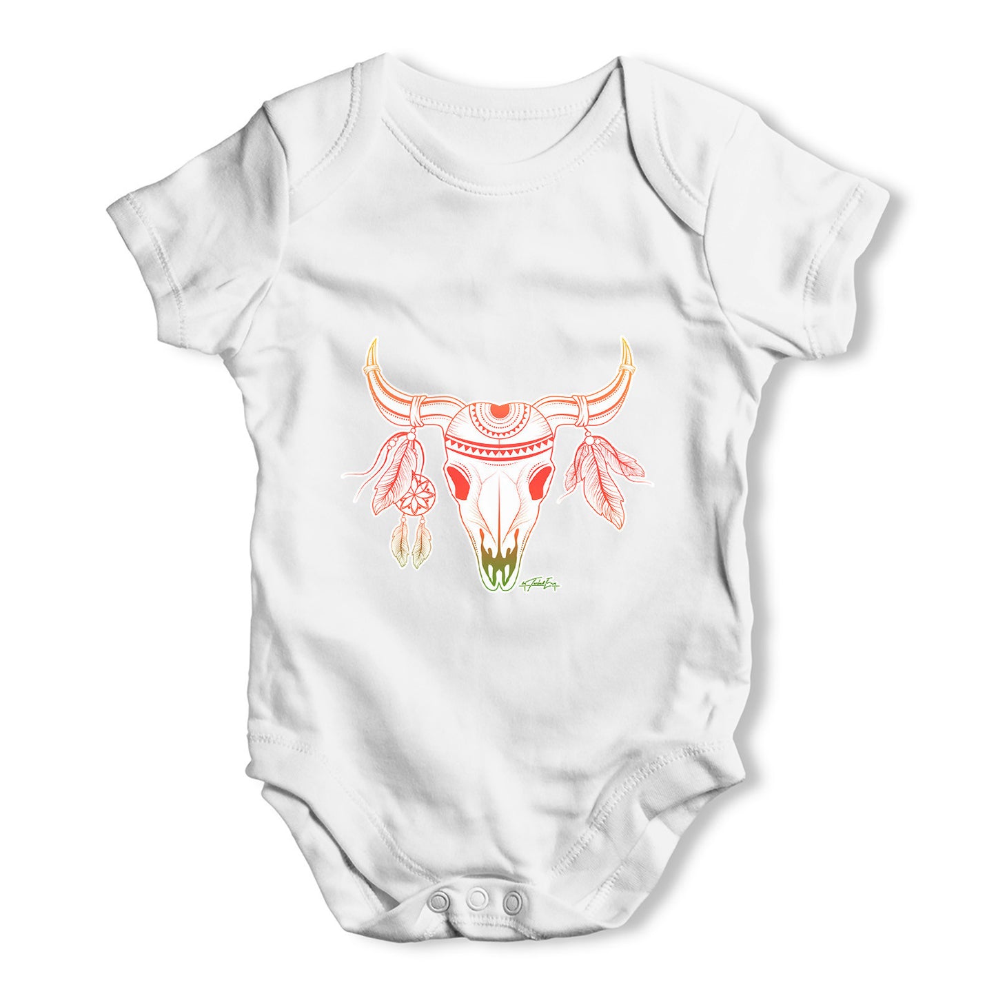 Desert Skull Baby Grow Bodysuit