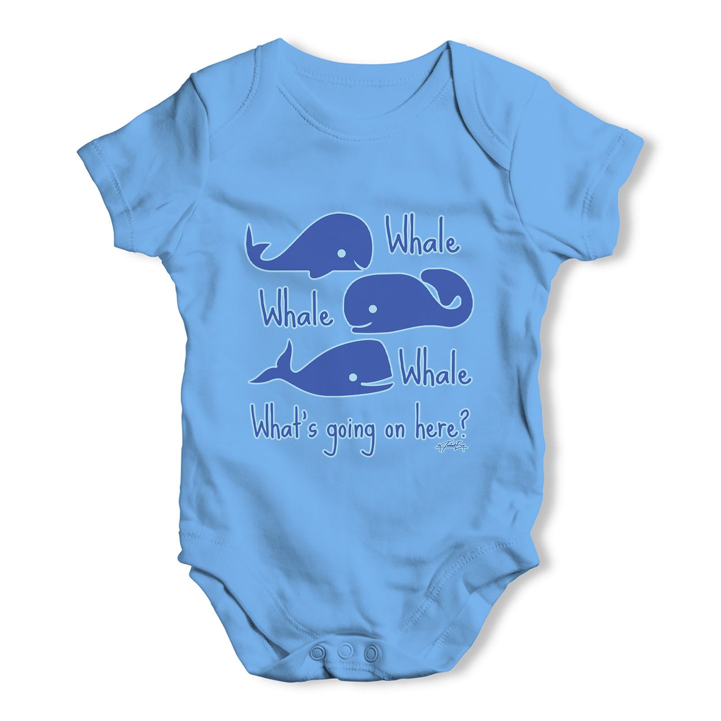 Whale Whale Whats Going On Baby Grow Bodysuit