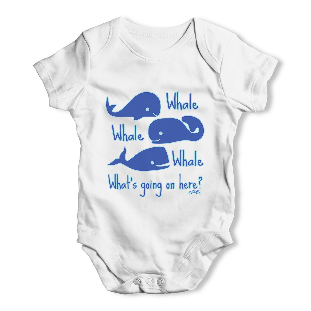 Whale Whale Whats Going On Baby Grow Bodysuit