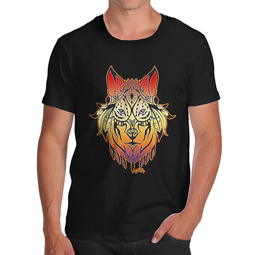 Men's Tribal Wolf head T-Shirt