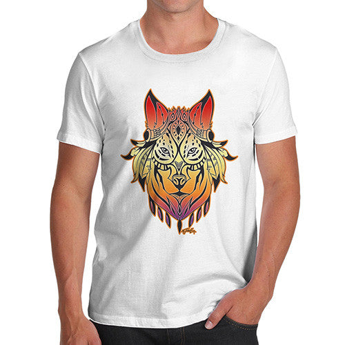 Men's Tribal Wolf head T-Shirt