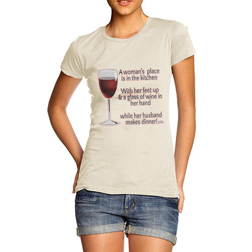 Women's A Woman's Place In The Kitchen T-Shirt