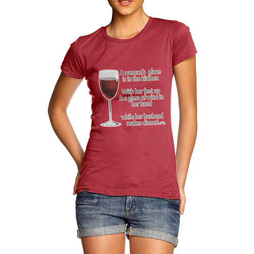 Women's A Woman's Place In The Kitchen T-Shirt