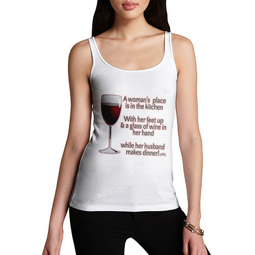 Women's A Woman's Place In The Kitchen Tank Top