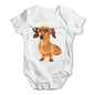 Doxie Dachshund Hipster Dog Baby Grow Bodysuit