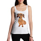 Women's Doxie Dashcund Hipster Dog Tank Top